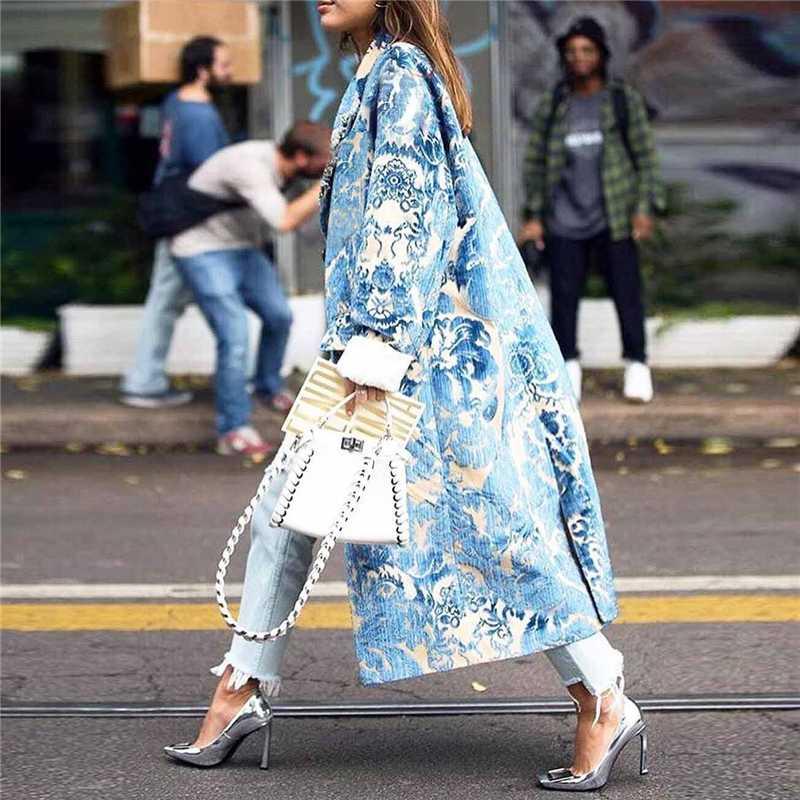 Autumn Womens Floral Pattern Printed Jacket Long Blends Coats Female Elegant Vintage Long Sleeve Party Woman Coats Winter 2020, Black
Autumn Womens Floral Pattern Printed Jacket Long Blends Coats Female Elegant Vintage Long Sleeve Party Woman Coats Winter 2020, Black