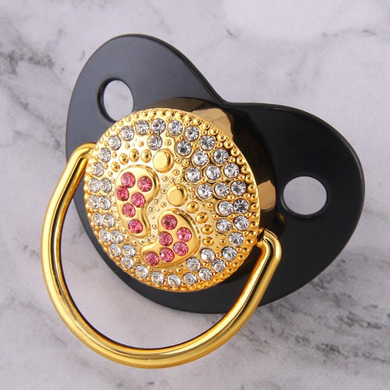 0-18 Months Luxury Pacifier For Babies Orthodontic Silicone Teat Pink Rhinestones Baby Dummy Soothers BPA Free
0-18 Months Luxury Pacifier For Babies Orthodontic Silicone Teat Pink Rhinestones Baby Dummy Soothers BPA Free