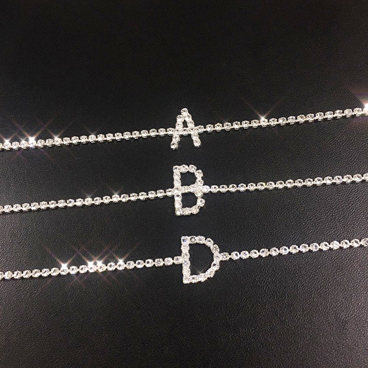 A-Z Letter Women Iced Out Chain Anklet Anklets Bracelet Sexy Barefoot Sandal Beach Foot Chains Bracelet for Lady Party Jewelry Gift, Red;blue
A-Z Letter Women Iced Out Chain Anklet Anklets Bracelet Sexy Barefoot Sandal Beach Foot Chains Bracelet for Lady Party Jewelry Gift, Red;blue