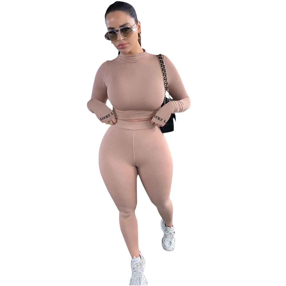 Women tracksuits Two Pieces Pants Set Letter Print Slim Long Sleeve Breathable Trendy Sports Suits Fashion Ladies Outfits