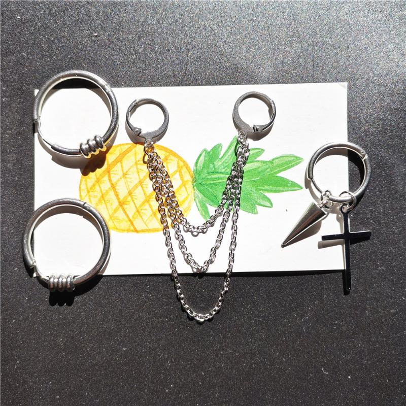 4 pcs/set KPOP Bangtan DNA V Kim Tae Hyung Titanium Cross Stainless steel Tassel Earrings Korean Jewelry For Men and Women
4 pcs/set KPOP Bangtan DNA V Kim Tae Hyung Titanium Cross Stainless steel Tassel Earrings Korean Jewelry For Men and Women