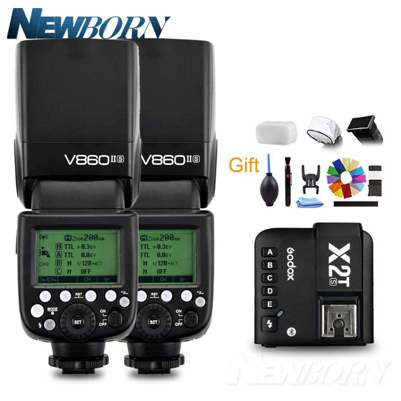 Godox V860II-S 2.4GL Camera Flash Speedlite X2T-S Bluetooth Smartphone App Trigger for Mi Hot SHoe A7 A9 A7R A7S
Godox V860II-S 2.4GL Camera Flash Speedlite X2T-S Bluetooth Smartphone App Trigger for Mi Hot SHoe A7 A9 A7R A7S