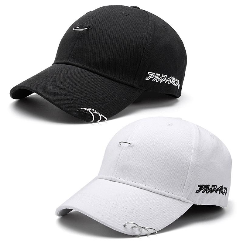 Autumn Baseball Cap Unisex Solid Ring Safety Pin Curved Hats Baseball Cap Men's Casual Snapback Hip Hop Caps Casquette Gorras, Styleb white
Autumn Baseball Cap Unisex Solid Ring Safety Pin Curved Hats Baseball Cap Men's Casual Snapback Hip Hop Caps Casquette Gorras, Styleb white