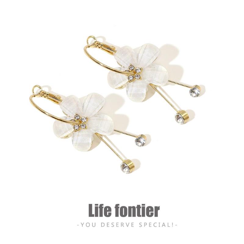 Lifefontier Korean Resin Sun Flower Hoop Earrings for Women Removable CZ Crystal Charm Long Earrings Girls Fashion Gifts Jewelry
Lifefontier Korean Resin Sun Flower Hoop Earrings for Women Removable CZ Crystal Charm Long Earrings Girls Fashion Gifts Jewelry
