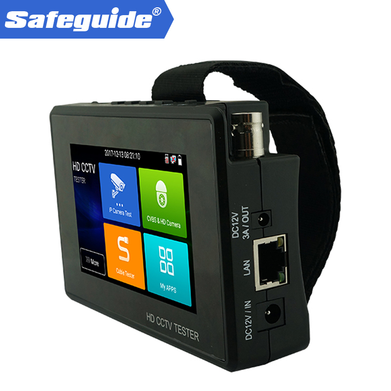 4inch CCTV Tester wrist 4K H.265 IP CVBS CVI TVI AHD 5-in-1 CCTV Tester