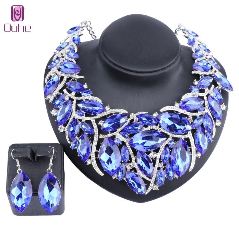 Women Accessories Wedding Bridal Crystal Silver Color Statement Pendant Necklace Earring Jewelry Set, As pic
Women Accessories Wedding Bridal Crystal Silver Color Statement Pendant Necklace Earring Jewelry Set, As pic