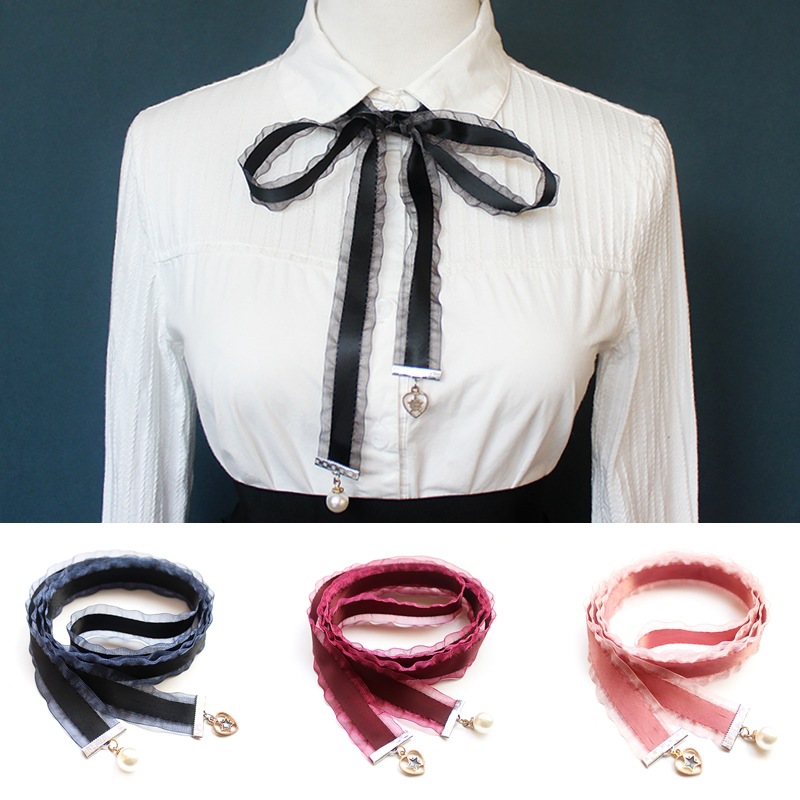 New Ribbon Bowtie Brooch Pearl Necktie Collar Pins Fashion Shirt Bow Tie Jewelry Gifts for Women Ladies Clothing Accessories
New Ribbon Bowtie Brooch Pearl Necktie Collar Pins Fashion Shirt Bow Tie Jewelry Gifts for Women Ladies Clothing Accessories