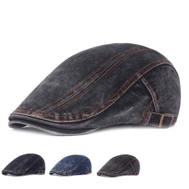 Helisopus New Men's Berets Fashion Washed Denim Newsboy Caps Spring Summer Outdoor Casual Sunhat Ivy Flat Cap for Men's Gift, Black
Helisopus New Men's Berets Fashion Washed Denim Newsboy Caps Spring Summer Outdoor Casual Sunhat Ivy Flat Cap for Men's Gift, Black