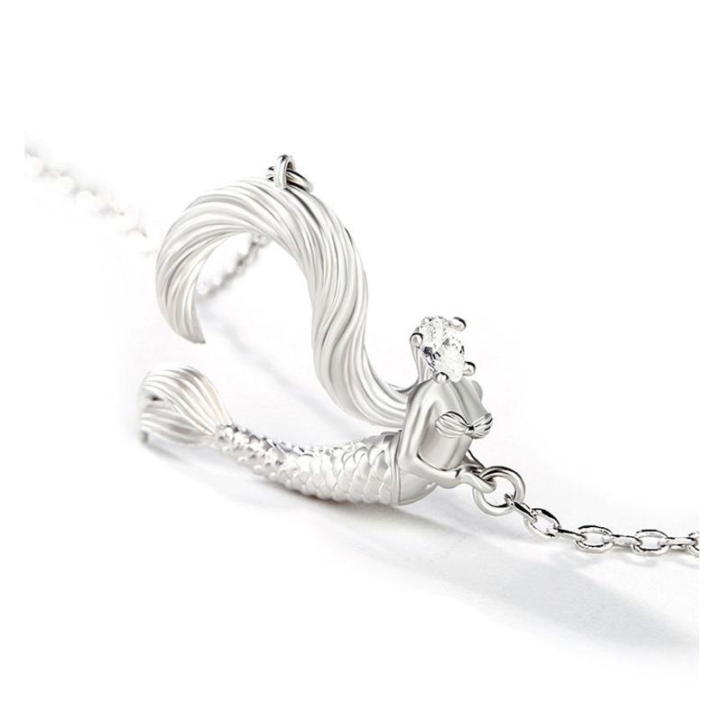 Harong Mermaid Necklace Cubic Zirconia Mermaid Pendant Women Princess Ariel Romatic Cute Jewelry Chain Necklaces Children Gift
Harong Mermaid Necklace Cubic Zirconia Mermaid Pendant Women Princess Ariel Romatic Cute Jewelry Chain Necklaces Children Gift