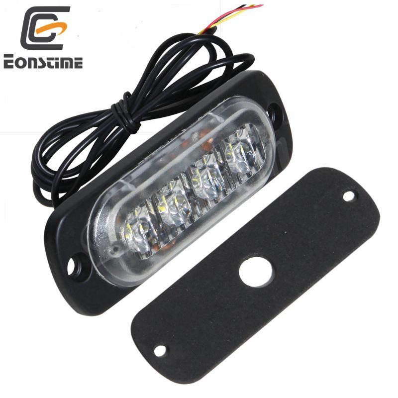 Eonstime 12V/24V Car 4Led Strobe Warning Light Strobe Flashing Light bar Truck Beacon Lamp Traffic Amber/Yellow Red Blue, As pic
Eonstime 12V/24V Car 4Led Strobe Warning Light Strobe Flashing Light bar Truck Beacon Lamp Traffic Amber/Yellow Red Blue, As pic