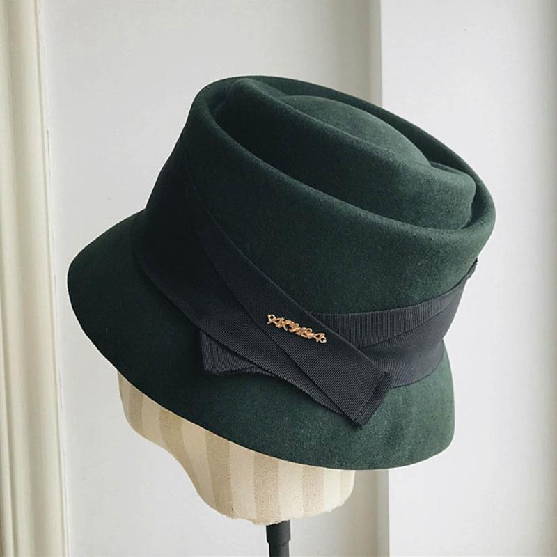 New Wool Felt Cloche Ribbon Bowknot Ladies Floppy Hats Winter Women Fedora Hat Party Bucket Jazz Hat Fashion, White
New Wool Felt Cloche Ribbon Bowknot Ladies Floppy Hats Winter Women Fedora Hat Party Bucket Jazz Hat Fashion, White