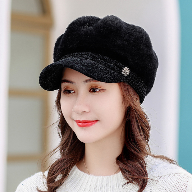 Korean fashion Autumn And Winter Berets for Keep warm Peaked cap hat, White
Korean fashion Autumn And Winter Berets for Keep warm Peaked cap hat, White