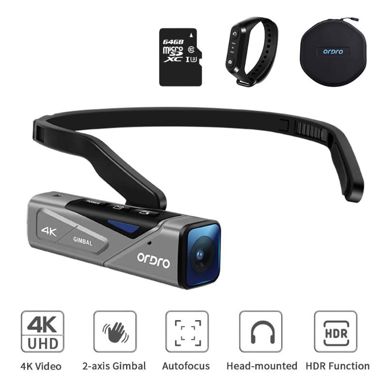 Ordro EP7 Camcorder 4K Mini Video Camera WiFi Full HD 1080P FPV Vlog Camera Camescope with Memory, Black
Ordro EP7 Camcorder 4K Mini Video Camera WiFi Full HD 1080P FPV Vlog Camera Camescope with Memory, Black