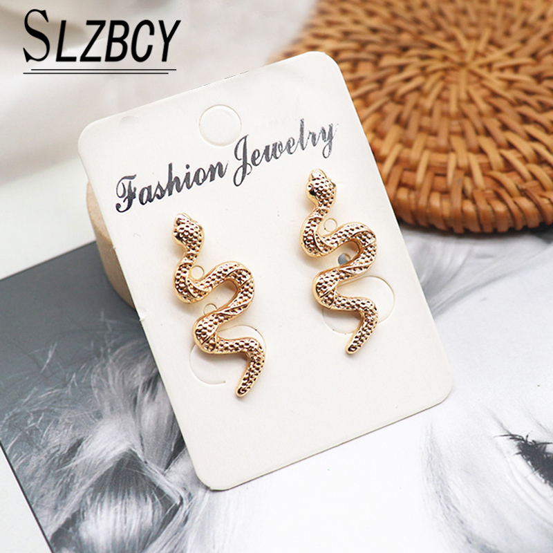 Stud 2021 Gold Color Snake Earrings For Women Personality Vintage Animal Brincos Female Fashion Jewelry Party Gift
Stud 2021 Gold Color Snake Earrings For Women Personality Vintage Animal Brincos Female Fashion Jewelry Party Gift