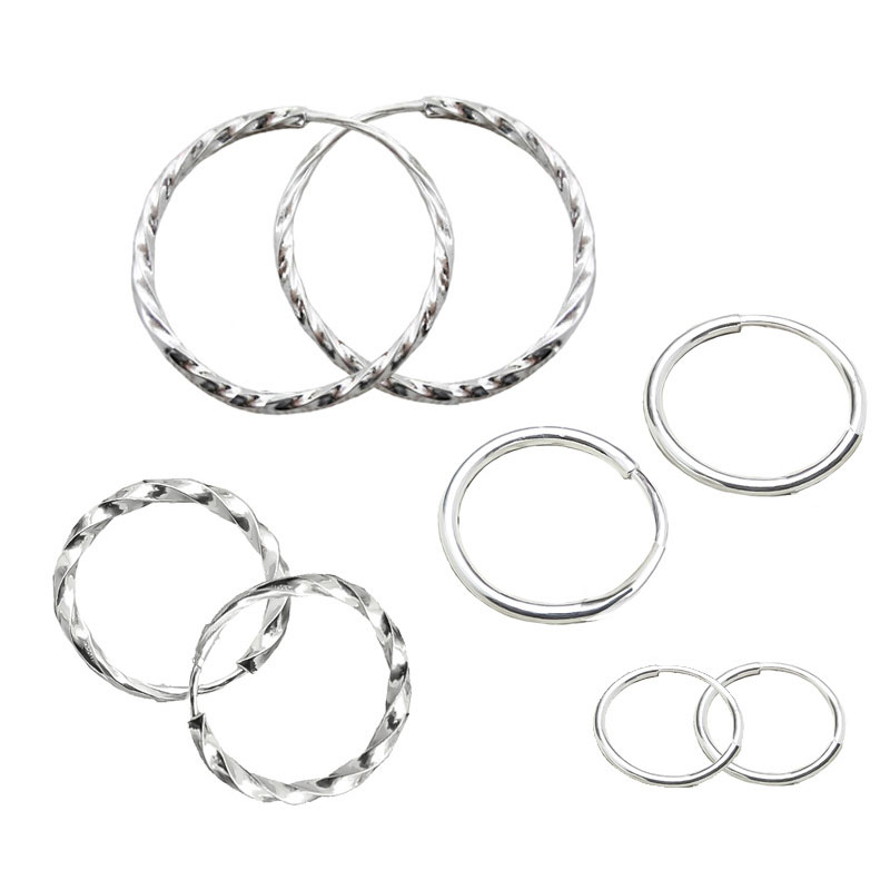 2pcs Ladies Hoop Earrings Fashion Women Ear Accessories For Women Girls Gift Ear Jewelry 9mm, 12mm, 17mm, 24mm
2pcs Ladies Hoop Earrings Fashion Women Ear Accessories For Women Girls Gift Ear Jewelry 9mm, 12mm, 17mm, 24mm