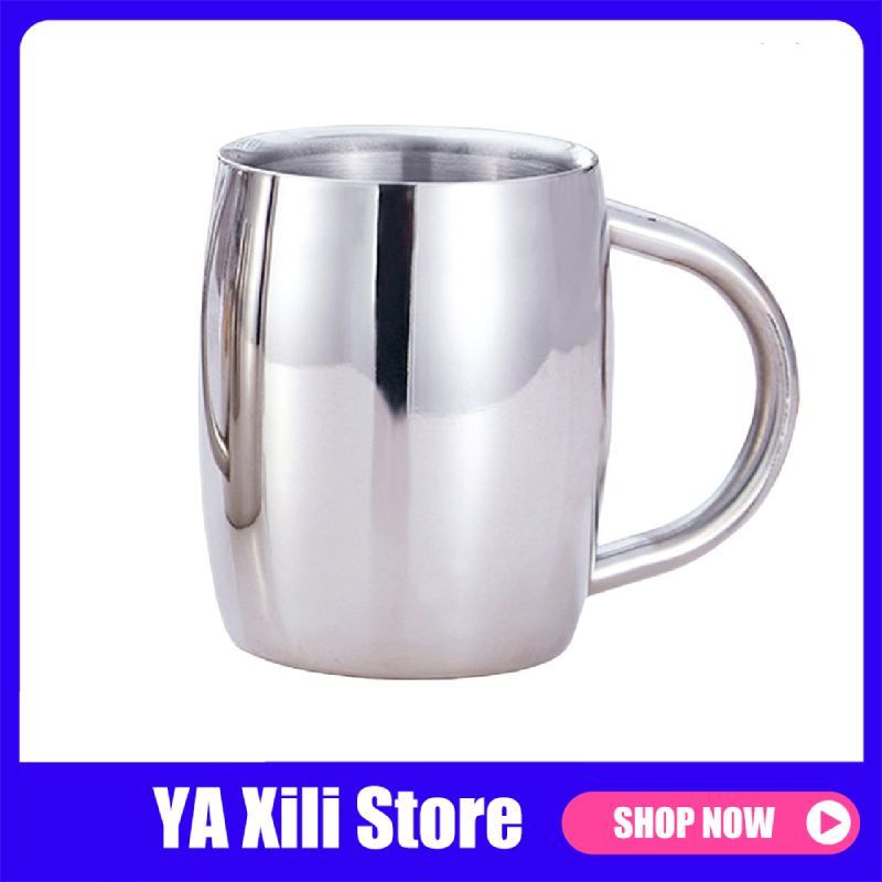 300/430 ml Stainless Steel Coffee Mug Beer Cup Double Wall Thermo Mug Wine Tumbler Travel Mugs for Coffee Cup, As pic
300/430 ml Stainless Steel Coffee Mug Beer Cup Double Wall Thermo Mug Wine Tumbler Travel Mugs for Coffee Cup, As pic