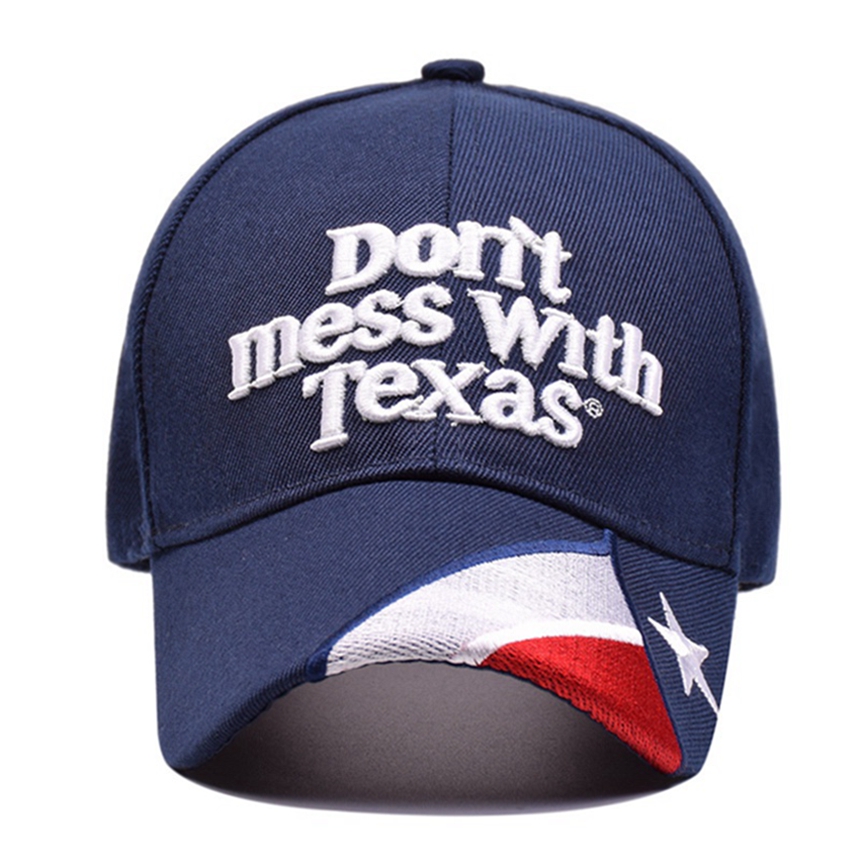 Don't Mess With Texas Hat USA Texas State Flag Baseball Caps Letter Embroidery Outdoor Visor Bill Unisex Cap HHA1588
Don't Mess With Texas Hat USA Texas State Flag Baseball Caps Letter Embroidery Outdoor Visor Bill Unisex Cap HHA1588