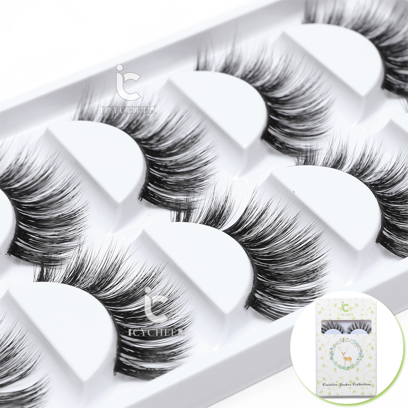 5 Pairs/Box Makeup False Eyelashes Set 3D Lash Mink Thick Long 100% Mink Soft Handmade Thick Fake Eye Lashes
5 Pairs/Box Makeup False Eyelashes Set 3D Lash Mink Thick Long 100% Mink Soft Handmade Thick Fake Eye Lashes