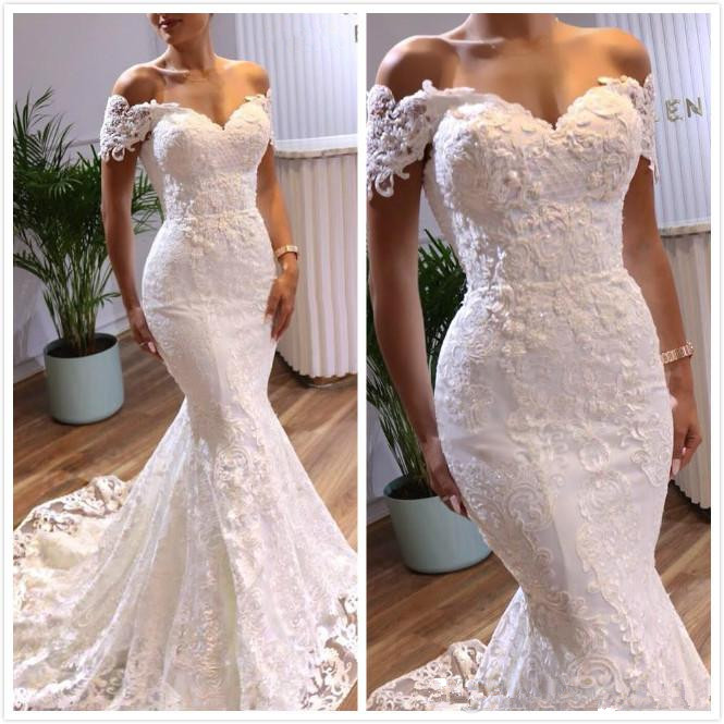 Vintage Sexy Mermaid Arabic Wedding Dresses Sweetheart Beaded Lace Bridal Dresses Sweep Train 2020 Wedding Gowns Robes De Soiree, White
Vintage Sexy Mermaid Arabic Wedding Dresses Sweetheart Beaded Lace Bridal Dresses Sweep Train 2020 Wedding Gowns Robes De Soiree, White