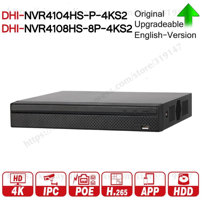 Dahua NVR NVR4104HS-P-4KS2 NVR4108HS-8P-4KS2 With 4/8ch PoE 4 8 Port H.265 security Network Video Recorder ONVIF POE NVR
Dahua NVR NVR4104HS-P-4KS2 NVR4108HS-8P-4KS2 With 4/8ch PoE 4 8 Port H.265 security Network Video Recorder ONVIF POE NVR