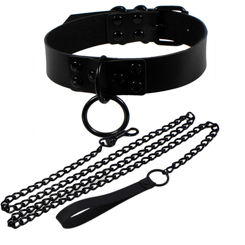 New Womens Man Sexy Rivet Alternative metal slave PU Leather Collar Traction Rope Bondage Necklace Neckband Sexy Toys For Couple
New Womens Man Sexy Rivet Alternative metal slave PU Leather Collar Traction Rope Bondage Necklace Neckband Sexy Toys For Couple