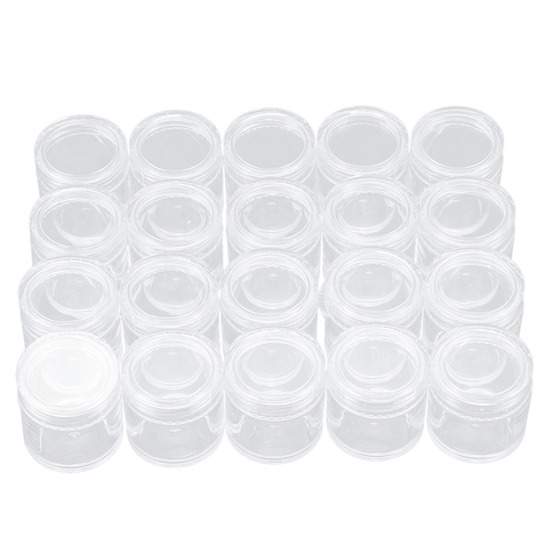 20Pcs Plastic Round Clear Empty Nail Beauty Art Storage Box Jar Case Container
20Pcs Plastic Round Clear Empty Nail Beauty Art Storage Box Jar Case Container