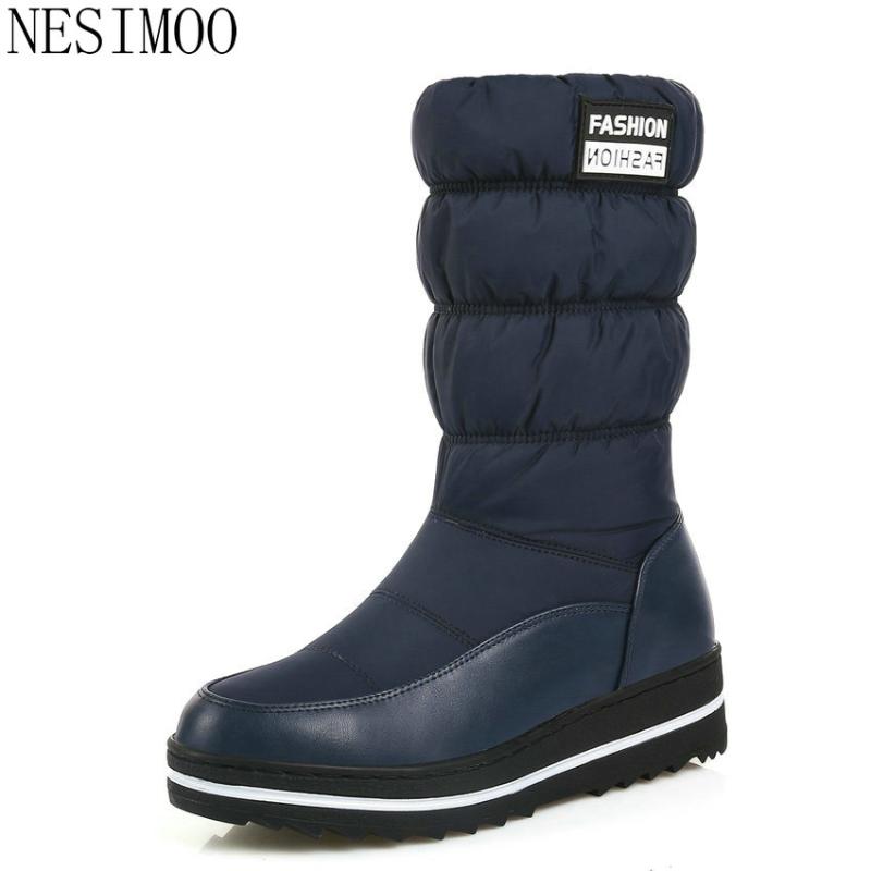 NESIMOO 2020 Women Knee High Boots Winter Snow Boots Round Toe Slip on Short Plush Wedges Heel Fashion Women Size 35-44, Black
NESIMOO 2020 Women Knee High Boots Winter Snow Boots Round Toe Slip on Short Plush Wedges Heel Fashion Women Size 35-44, Black
