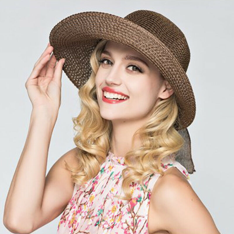Fashion Women Wide Large Brim Straw Cap Summer Women Lady Beach Travel Floppy Sun Hat Foldable Sun Hats, Khaki
Fashion Women Wide Large Brim Straw Cap Summer Women Lady Beach Travel Floppy Sun Hat Foldable Sun Hats, Khaki