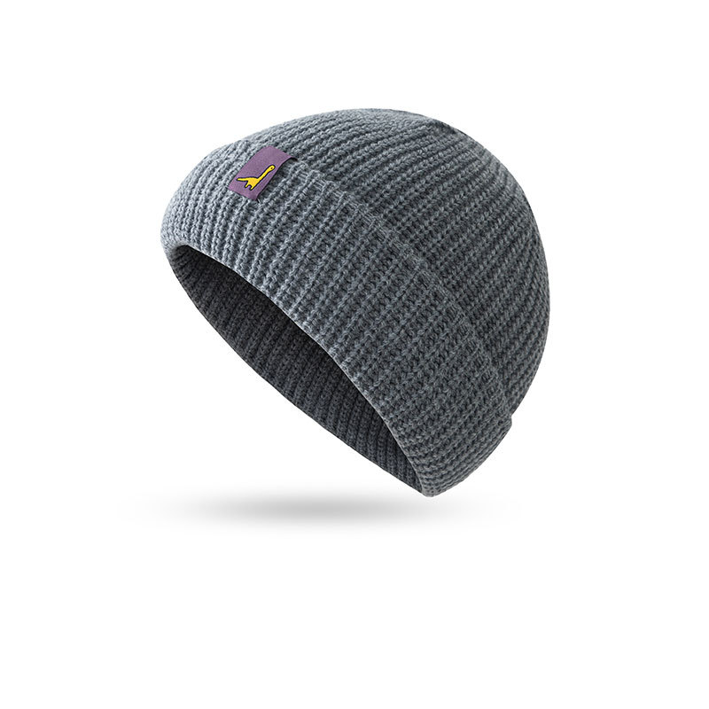 dinosaur Beanie Hat Ribbed Knitted Cuffed Winter Hat Warm Short Beanie Casual Solid Color Skullcap Baggy For Adult Men Beanie