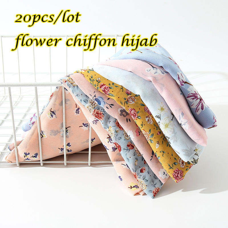 20pcs/lot printed chiffon scarf hijab flower shawl lightweight women muslim scarves summer popular turban wrap180-70cm
20pcs/lot printed chiffon scarf hijab flower shawl lightweight women muslim scarves summer popular turban wrap180-70cm