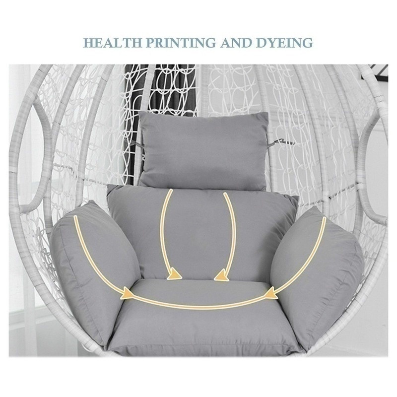 Swing Chair Cushion Mat Hanging Indoor Outdoor Patio Egg Chair Seat Pad Pillow (Without Chair)
