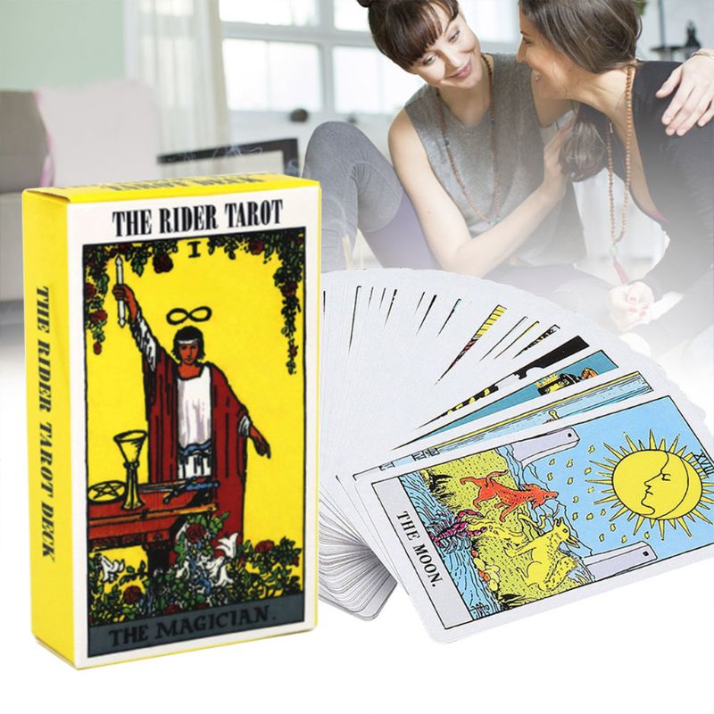 78Pcs Rider Tarot Deck Cards with English Manual Future Telling Astrology Beginner Family Friends Board Game Party Supplies
78Pcs Rider Tarot Deck Cards with English Manual Future Telling Astrology Beginner Family Friends Board Game Party Supplies