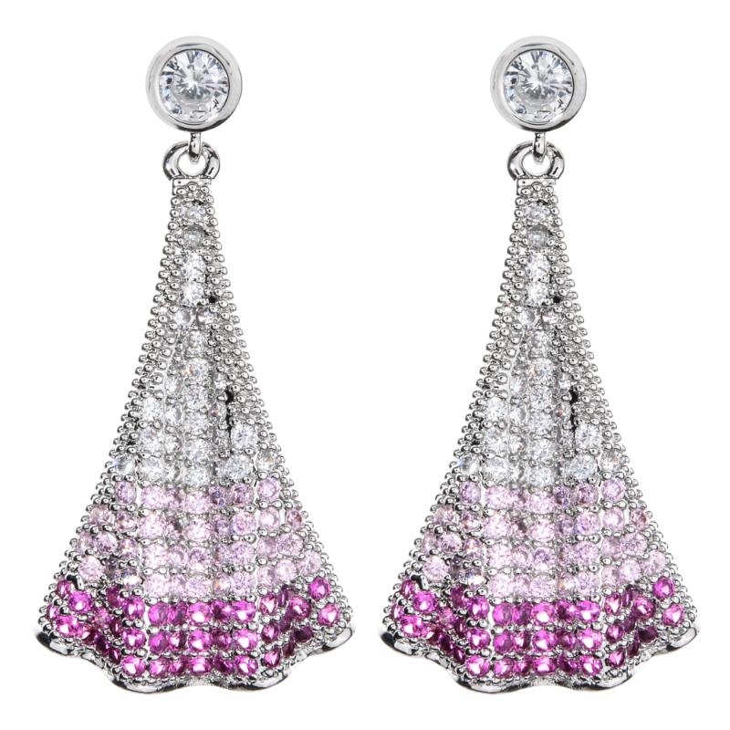 Korean colorful wavy fan-shaped Earrings add jewelry and Gift Earrings to various occasions of women's wedding parties ER-342
Korean colorful wavy fan-shaped Earrings add jewelry and Gift Earrings to various occasions of women's wedding parties ER-342