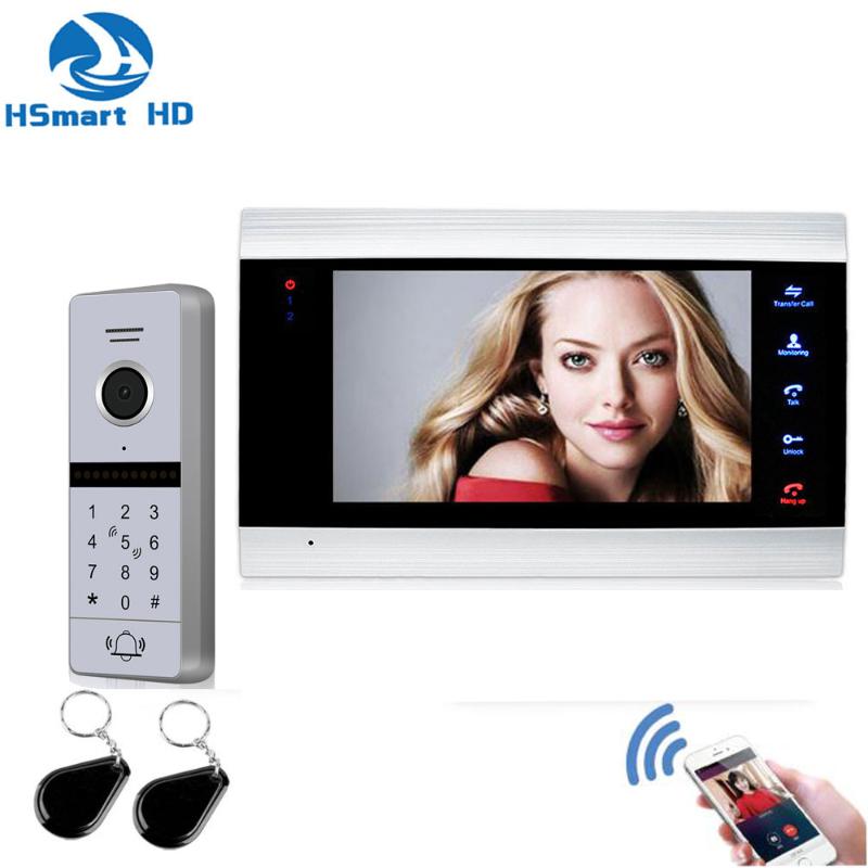 7 inch Wired 3G 4G WiFi IP Video Door Phone Doorbell Intercom System with Password RFIC Card Door Access Control System
7 inch Wired 3G 4G WiFi IP Video Door Phone Doorbell Intercom System with Password RFIC Card Door Access Control System