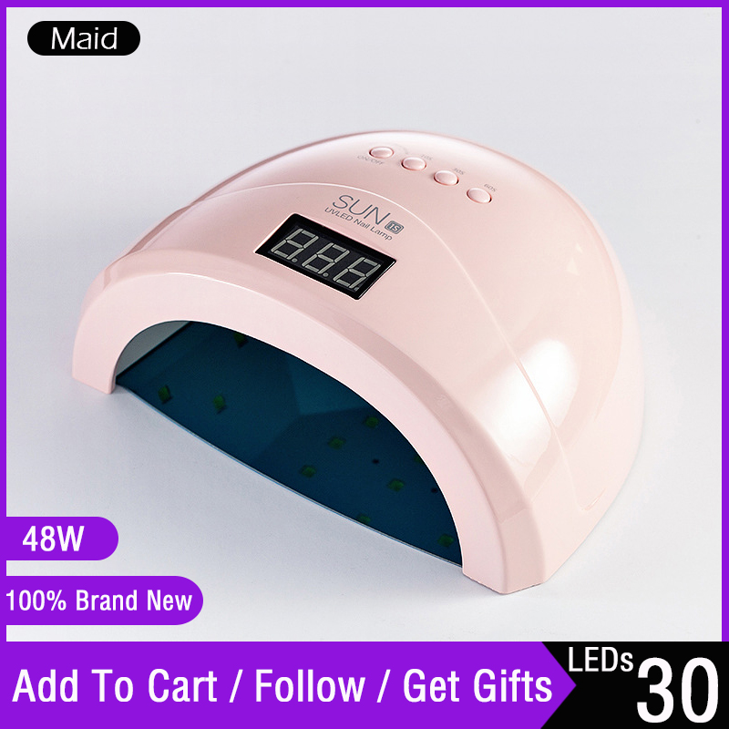 48W SUN1S Professional Nail Dryer LED UV Nail Lamp For Polish Polishing LED Lamp UV Gel Art Equipment, Sun19-pink
48W SUN1S Professional Nail Dryer LED UV Nail Lamp For Polish Polishing LED Lamp UV Gel Art Equipment, Sun19-pink