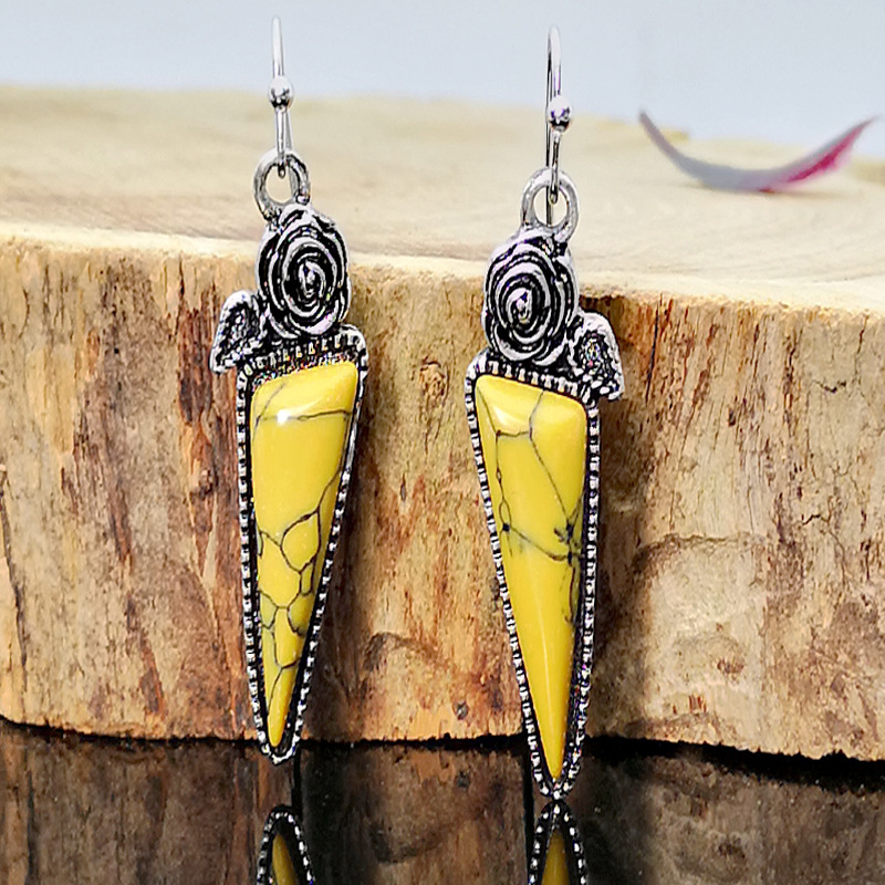 Dangle & Chandelier Bohemian Triangle Drop Earrings For Women Vintage Retro Flower Long Pendant Yellow Resin Brincos Wholesale O4D316
Dangle & Chandelier Bohemian Triangle Drop Earrings For Women Vintage Retro Flower Long Pendant Yellow Resin Brincos Wholesale O4D316
