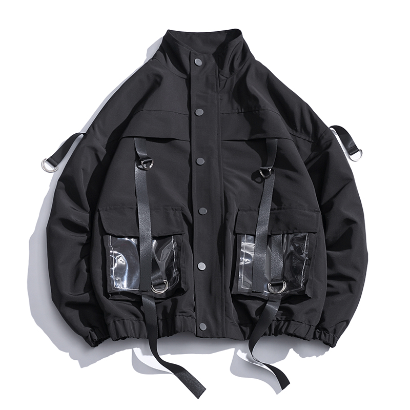 Januarysnow Men Military Jacket Coats Casual Windbreaker Ribbons Pockets Men's Overalls Bomber Jacket Hip Hop Streetwear Man Outwear, Black
Januarysnow Men Military Jacket Coats Casual Windbreaker Ribbons Pockets Men's Overalls Bomber Jacket Hip Hop Streetwear Man Outwear, Black