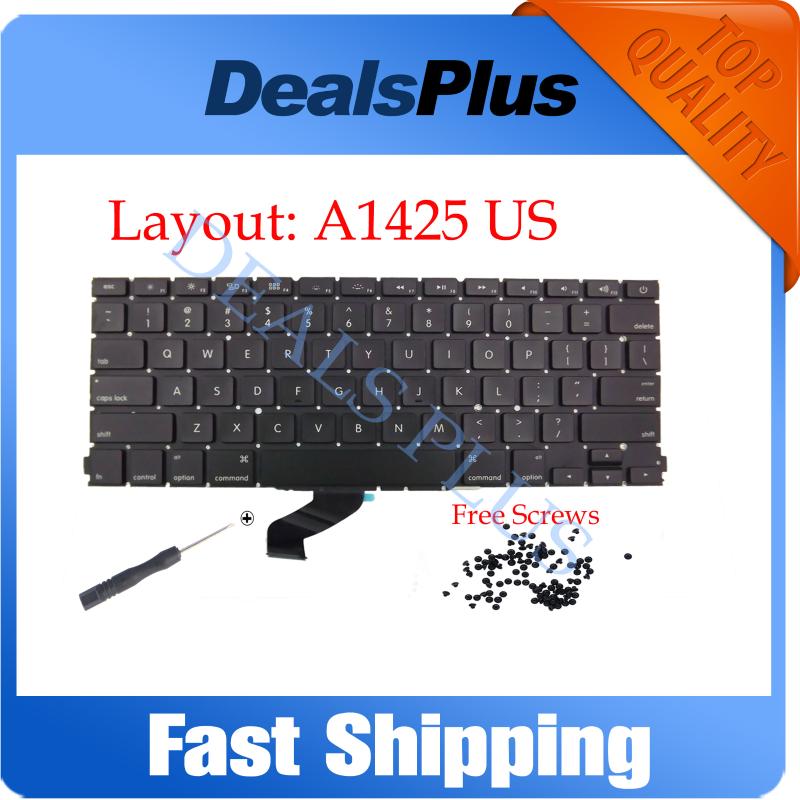 NEW A425 US Keyboard + 100pcs Screws For Pro Retina 13" A1425 US Keyboard 2012 2013 Year
NEW A425 US Keyboard + 100pcs Screws For Pro Retina 13" A1425 US Keyboard 2012 2013 Year