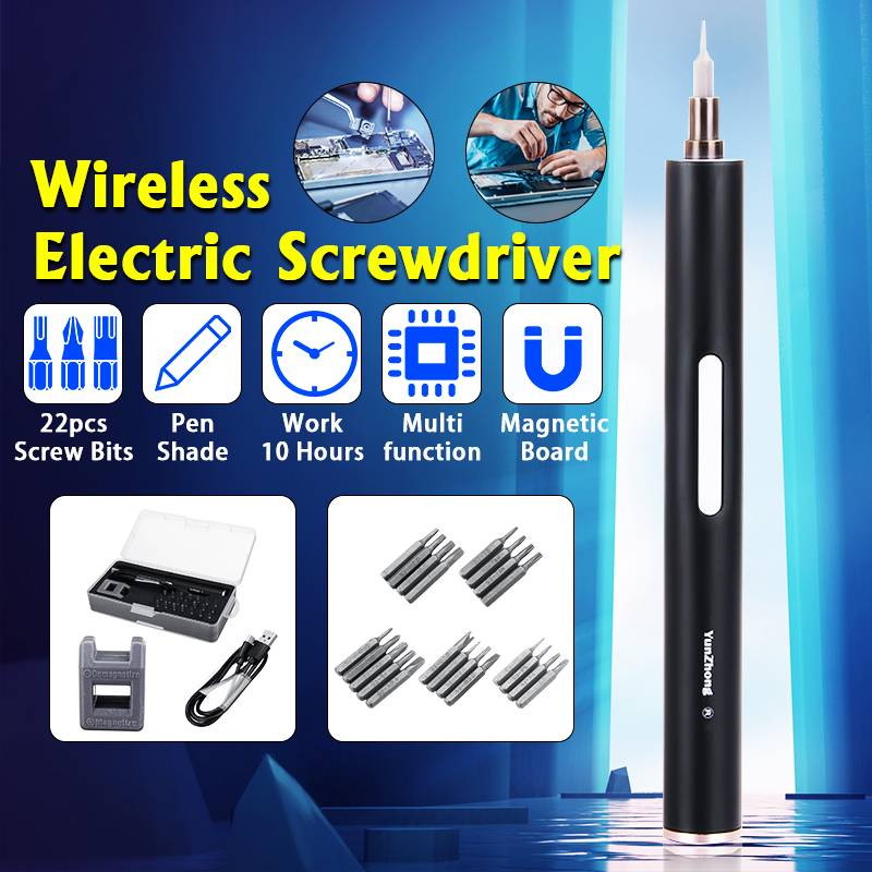 Mini Precision Electric Screwdriver USB Cordless Power Screw Driver Kit 800mAh Lithium Battery Electric Screwdriver Repair Tool
Mini Precision Electric Screwdriver USB Cordless Power Screw Driver Kit 800mAh Lithium Battery Electric Screwdriver Repair Tool