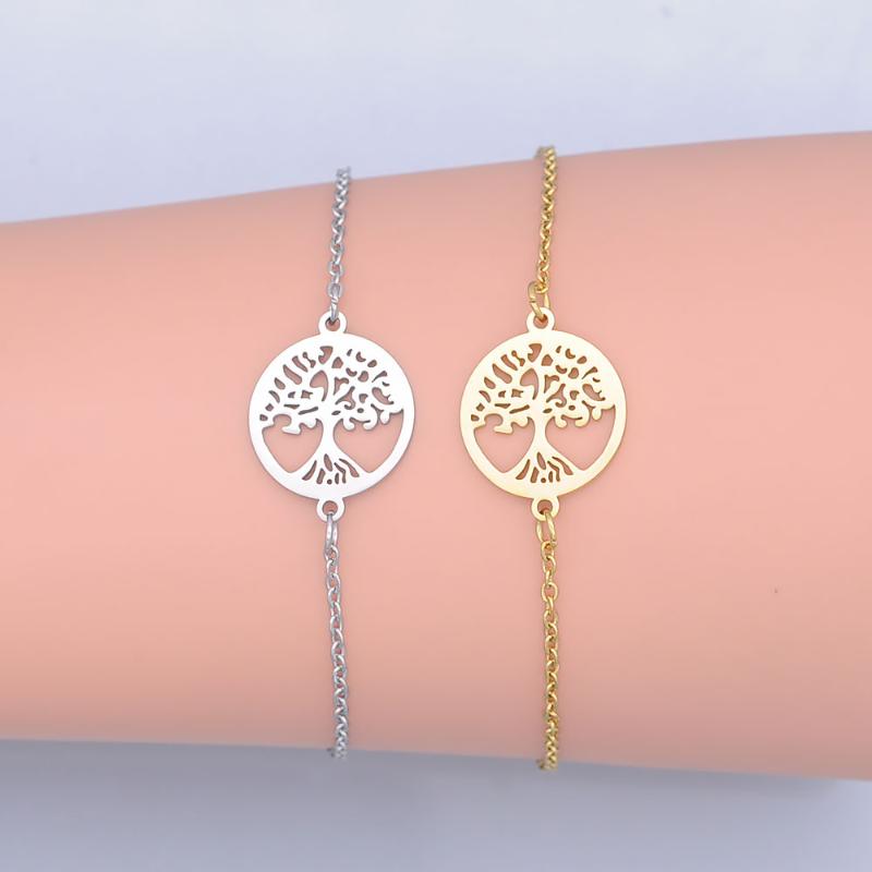 100% Stainless Steel Dainty Round Tree Of Life Charm Bracelet For Women Wholesale High Polished Bracelets Factory Sale
100% Stainless Steel Dainty Round Tree Of Life Charm Bracelet For Women Wholesale High Polished Bracelets Factory Sale