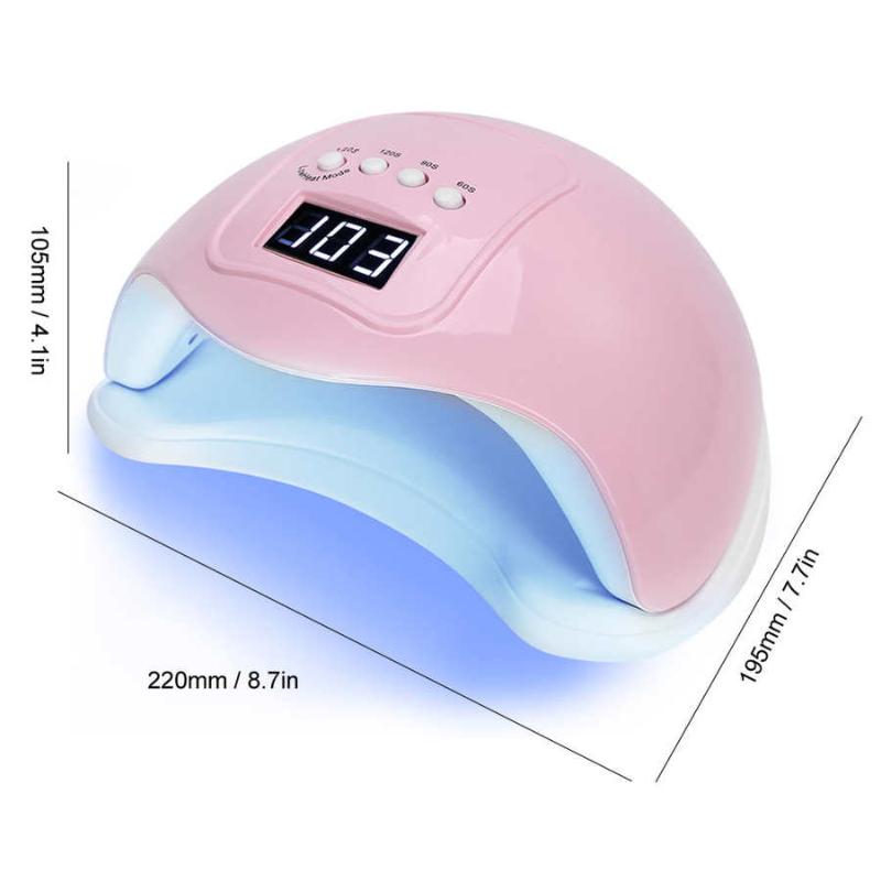 UV LED Lamp 48W Quick Dry Nail Dryer Nail Curing Machine Girls Holiday Gift Safe Skin Safe Hands Gel Polish Drying, Pink
UV LED Lamp 48W Quick Dry Nail Dryer Nail Curing Machine Girls Holiday Gift Safe Skin Safe Hands Gel Polish Drying, Pink