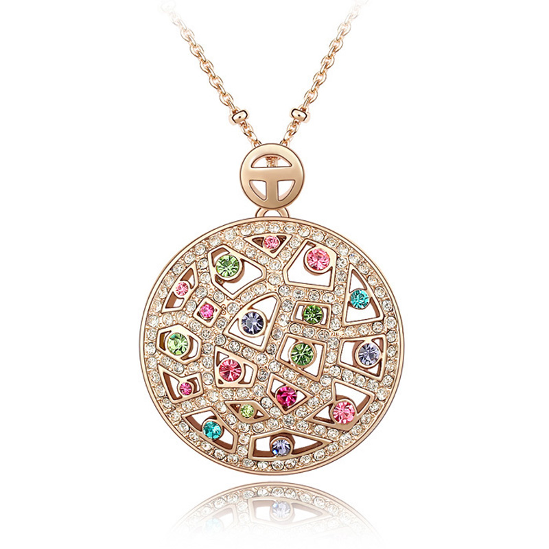new round shape korean style necklace made with Austria crystal for women wedding jewlry fashion nickel free pendant bijoux gift
new round shape korean style necklace made with Austria crystal for women wedding jewlry fashion nickel free pendant bijoux gift