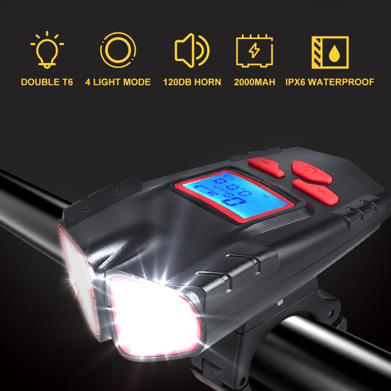 Waterproof LED Bike Light USB Rechargeable Night Cycling Head Light Wireless Bicycle Front Lamp 5 Mode Bike Headlight
Waterproof LED Bike Light USB Rechargeable Night Cycling Head Light Wireless Bicycle Front Lamp 5 Mode Bike Headlight