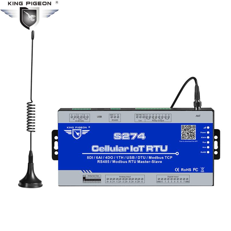 Industrial Modbus Gateway Serial RS485 Supports RTU Master & Slave Modbus TCP integrate to SCADA HMI Max 224 I/O tags GSM 3G 4G
Industrial Modbus Gateway Serial RS485 Supports RTU Master & Slave Modbus TCP integrate to SCADA HMI Max 224 I/O tags GSM 3G 4G