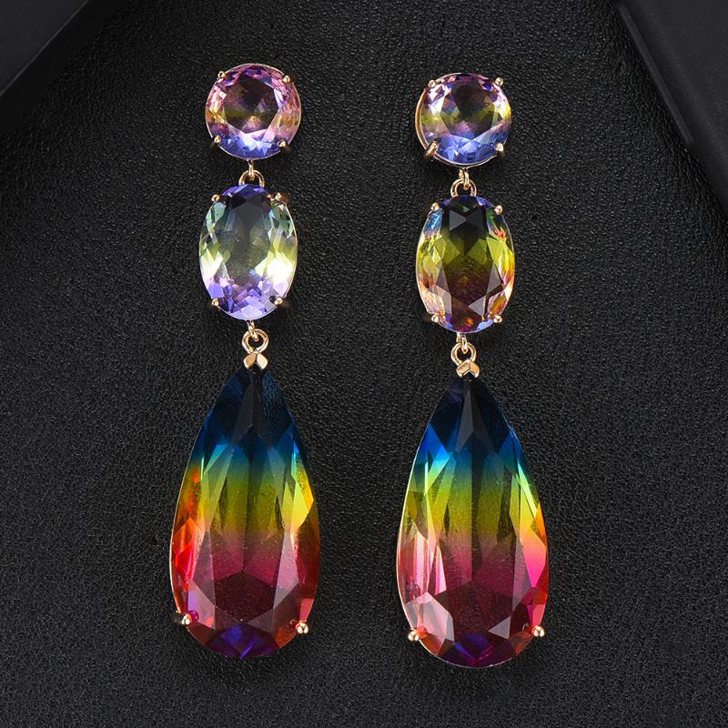 GODKI 60mm Long New Charms Multicolor Crystal Dangle Earrings Trendy Statement Water Drop Earrings For Women Fashion Jewelry
GODKI 60mm Long New Charms Multicolor Crystal Dangle Earrings Trendy Statement Water Drop Earrings For Women Fashion Jewelry