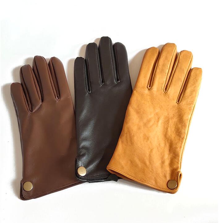 Men's Natural Leather Autumn Winter Thicken Warm Button Gloves Male Genuine Leather Sports Motorcycle Driving Gloves R750
Men's Natural Leather Autumn Winter Thicken Warm Button Gloves Male Genuine Leather Sports Motorcycle Driving Gloves R750