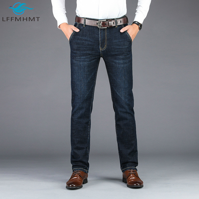 Men Autumn Winter Fashion Solid Color Stretchy Denim Pant Business Men Large Size 42 Plus Size Loose Casual Wild Blue Jeans Male, Black
Men Autumn Winter Fashion Solid Color Stretchy Denim Pant Business Men Large Size 42 Plus Size Loose Casual Wild Blue Jeans Male, Black