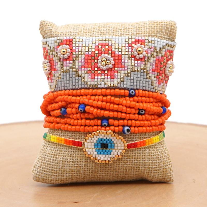 Evil Eye Charm Bracelet for Women Men Turkish Miyuki Jewelry Glass Beaded Bracelet Flower Pattern Pulseras Femme Handmade Gift
Evil Eye Charm Bracelet for Women Men Turkish Miyuki Jewelry Glass Beaded Bracelet Flower Pattern Pulseras Femme Handmade Gift