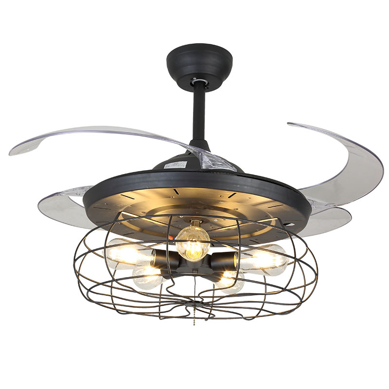 Industrial/Vintage/retro/Black ceiling fan lamps/lights remote control invisible/folding/retractable/hidden blades 42in 5 lights
Industrial/Vintage/retro/Black ceiling fan lamps/lights remote control invisible/folding/retractable/hidden blades 42in 5 lights