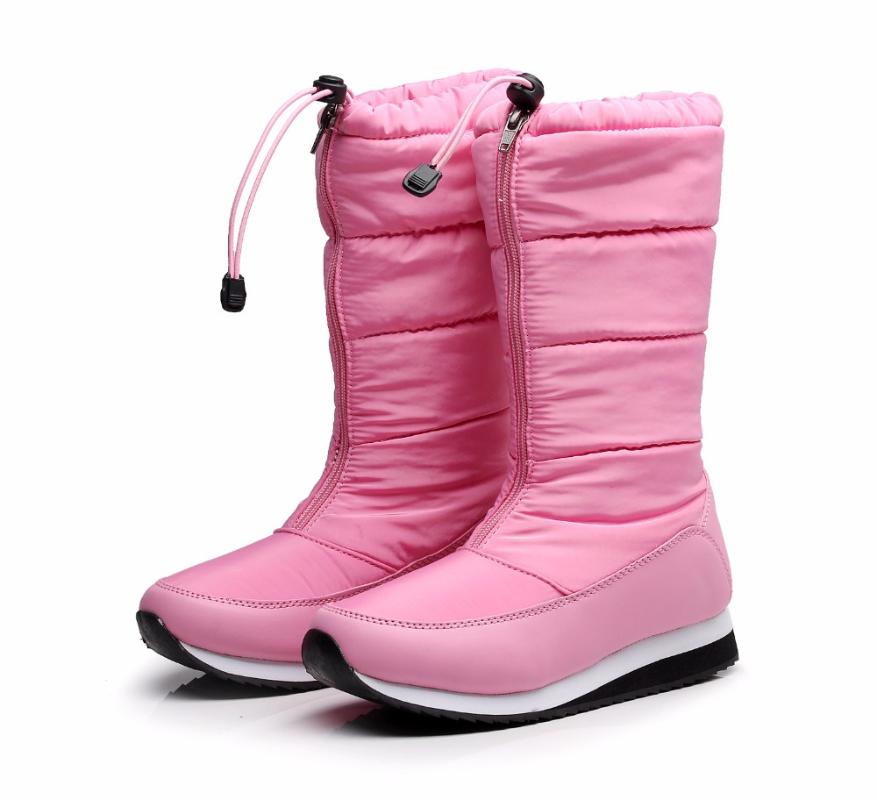 2020 winter new long flat female snow boots sponge cake thick round head zipper cloth thick waterproof warm ski boots, Pink
2020 winter new long flat female snow boots sponge cake thick round head zipper cloth thick waterproof warm ski boots, Pink